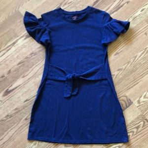 Cat & Jack Girl’s Tie Waist Ruffle Sleeve Dress